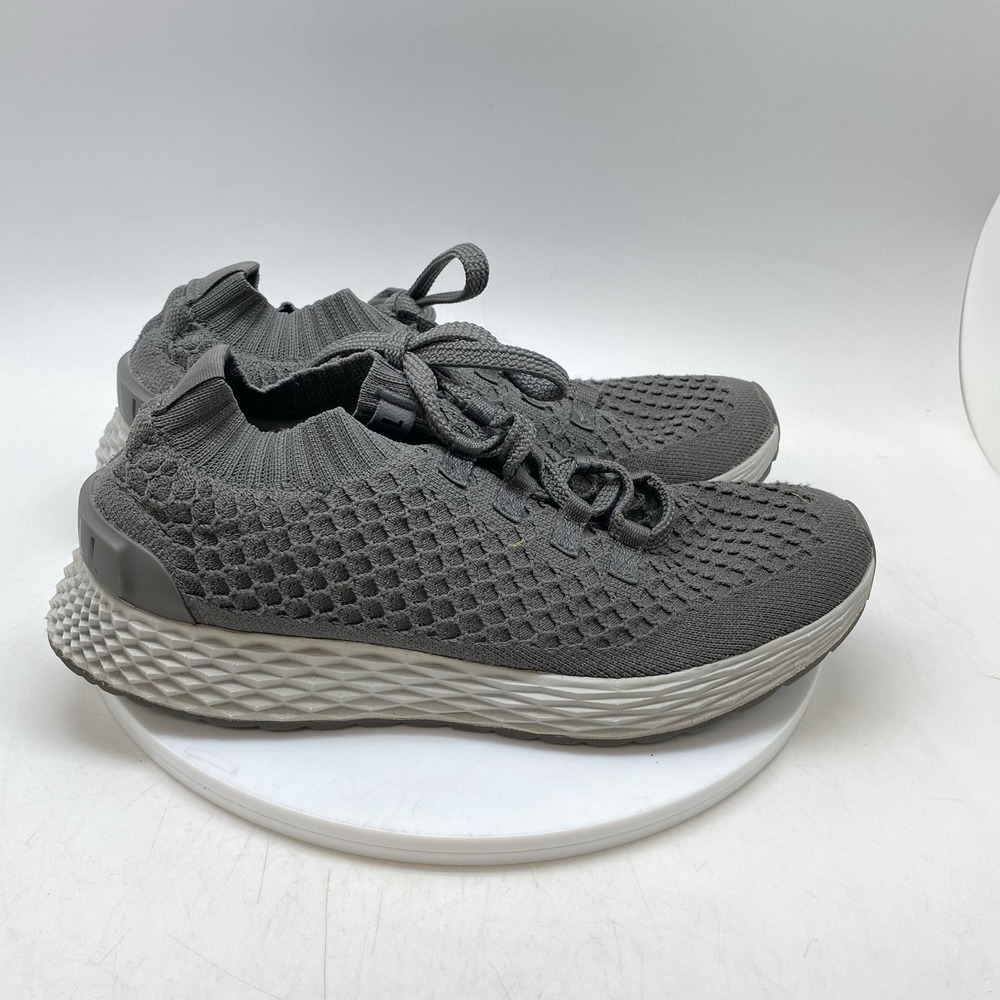 Nobull Sneakers Mens 8.5 Allday Diamond Knit Runner Gray‎ Running Gym Shoes